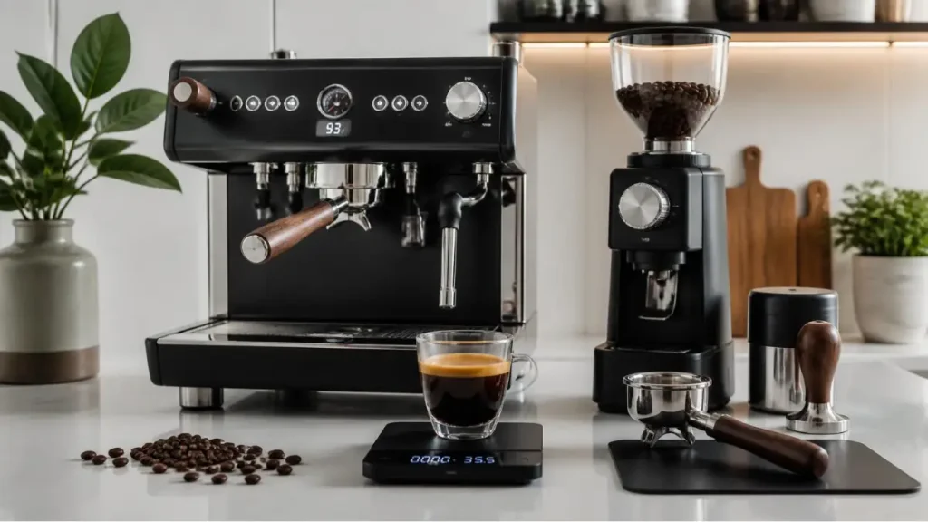 Espresso Extraction: How to Dial In the Perfect Shot 7 Espresso extraction setup for dialing in a perfect espresso shot