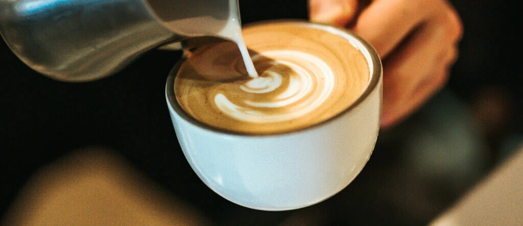 A cup of freshly brewed espresso
