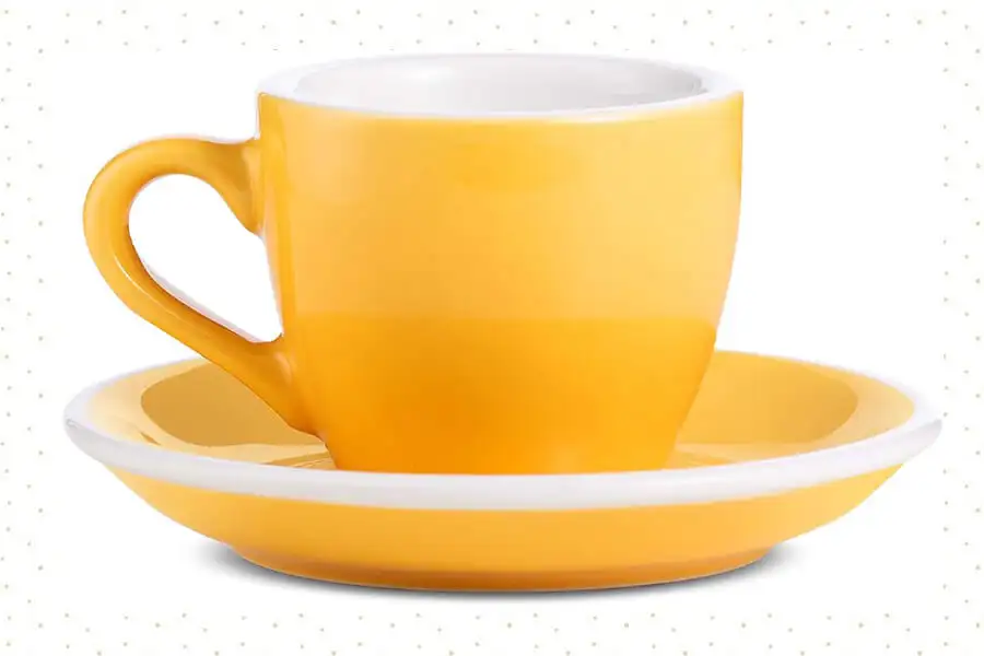 LOVERAMICS Espresso Cup and Saucer Egg Style