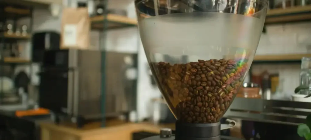 Best Burr Grinders ☕ Ultimate Guide for Better Coffee🔥 79 Close-up top view of one of the best burr grinders showing uniform grinding burrs