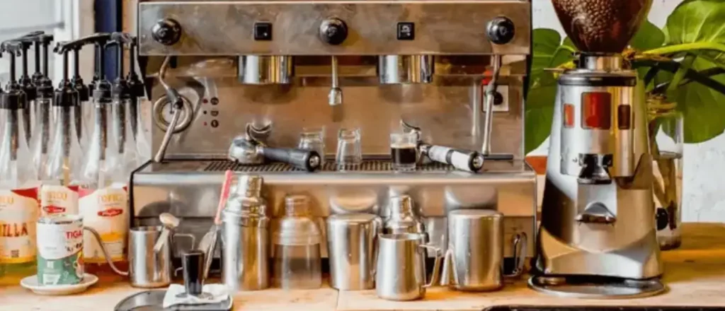 Home Barista Setup: All You Need for Café-Quality Coffee 108 Assortment of budget-friendly espresso accessories on a home barista setup, including tamper, scale, and milk frother