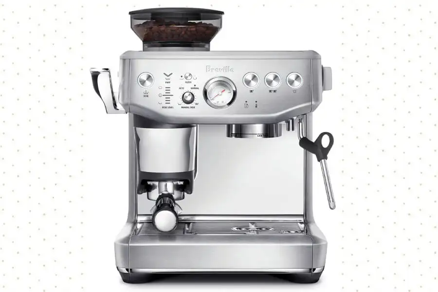 Breville the Barista Express Impress Espresso Machine with built-in grinder and steam wand