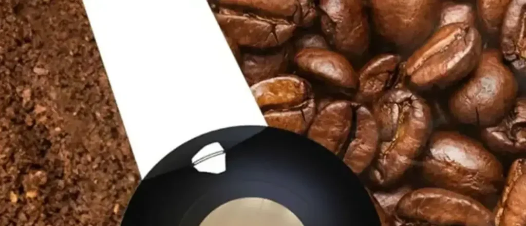 Blade Grinders: Are They Good for Coffee? ☕✨ 75 Close-up top view of a coffee blade grinder showing the blades inside the grinding chamber