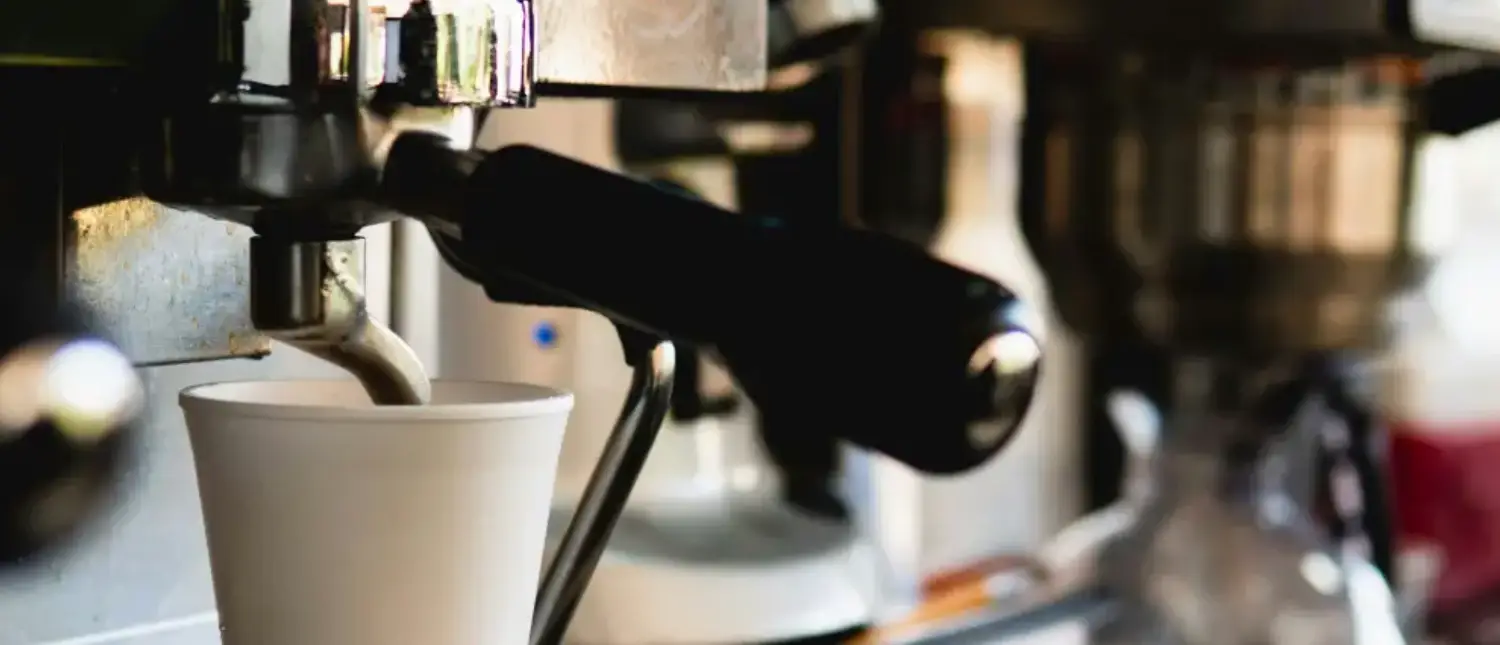 Home Espresso Machines: Beginner-to-Barista Buying Guide 2 Close-up of a home espresso machine on a kitchen counter