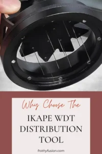 IKAPE Mantis WDT Tool Review - Precision Meets Style ☕ 3 The IKAPE Mantis WDT tool evenly spreading coffee grounds for a flawless extraction.