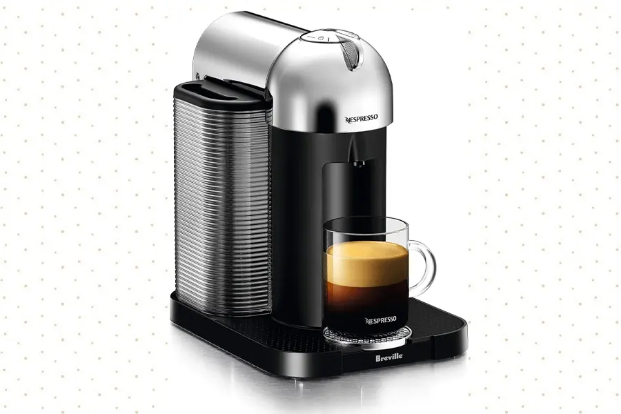 Nespresso Vertuo Coffee and Espresso Machine with a sleek design, offering single-serve brewing and versatility for coffee lovers