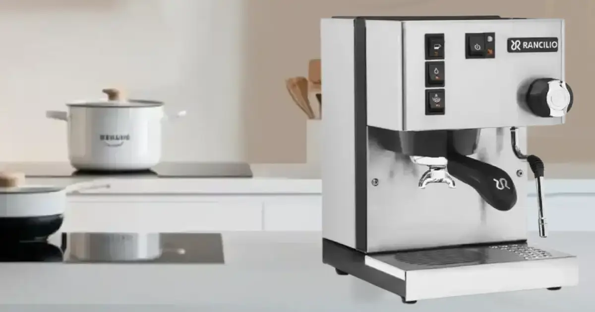 Rancilio Silvia Review – Legendary Home Espresso ☕ Machine 2 Rancilio Silvia espresso machine on kitchen counter