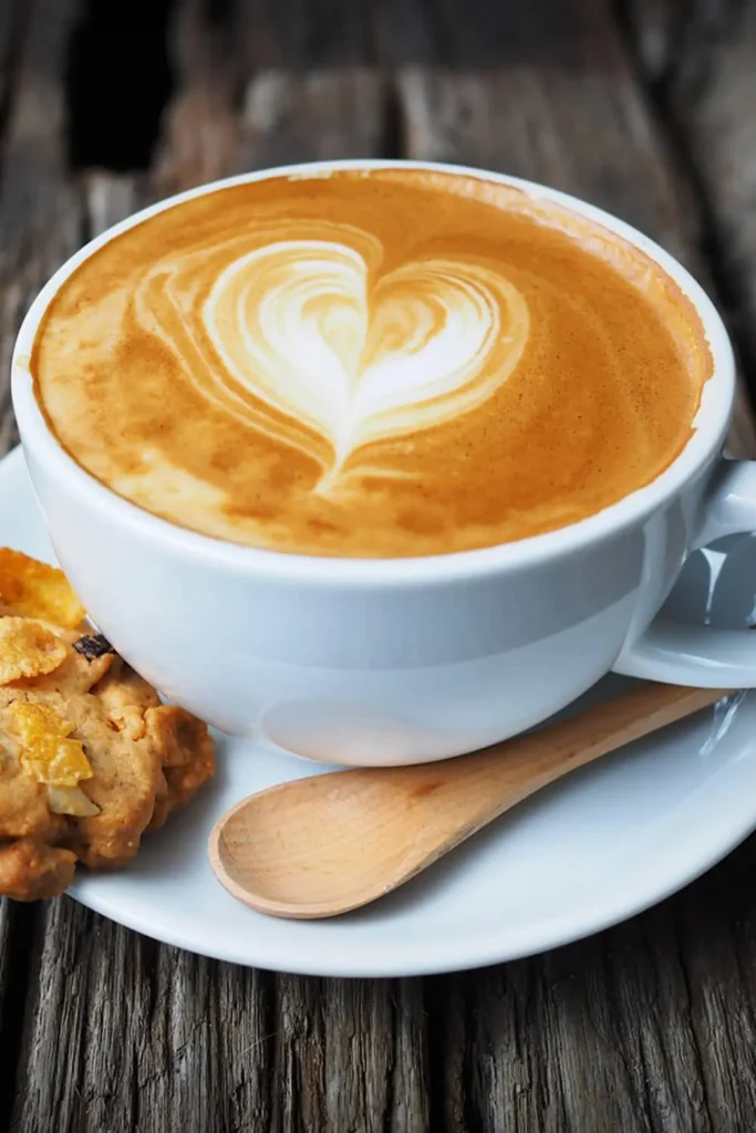 A rich and bold shot of espresso coffee served in a small cup