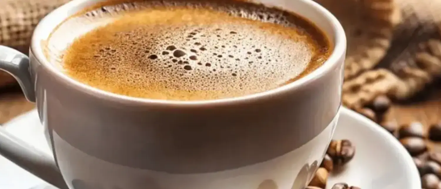 What Is a Ristretto? Taste, Caffeine & How It's Made☕ 2 A small cup of ristretto with a rich, dark espresso body and light crema on top