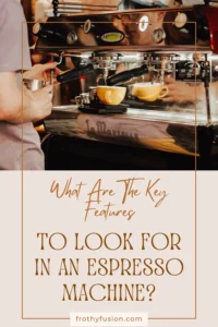 Espresso Machine Features: The Essential Guide for Better Espresso ☕✨ 3 A sleek espresso machine brewing a rich shot of coffee, showcasing key features to consider when buying one.