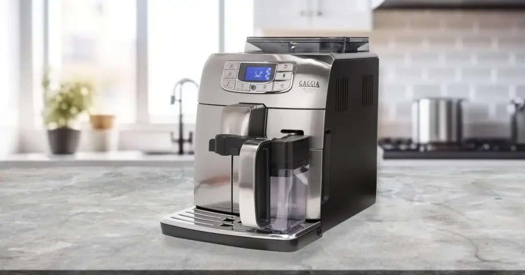 Gaggia Velasca Espresso Machine: Is It Worth Your Money? 52 Gaggia Velasca Espresso Machine with an intuitive control panel and built-in ceramic burr grinder.