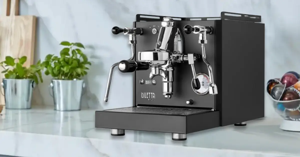 Diletta Alto Espresso Machine Review Coffee Lover's Dream 2 Diletta Alto Espresso Machine with dual boiler and E61 group head, designed for home baristas to brew café-quality espresso and steam milk.
