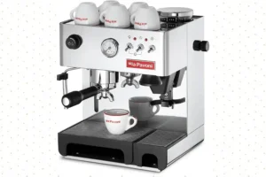 La Pavoni Domus Bar β Semi-Automatic Espresso Machine for Home Baristas La Pavoni Domus Bar Espresso Machine with built-in grinder and steam wand, perfect for home baristas.
