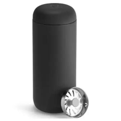 Fellow Carter Move Insulated Travel Mug Fellow Carter Move insulated travel mug with sleek matte black finish and leak-proof lid