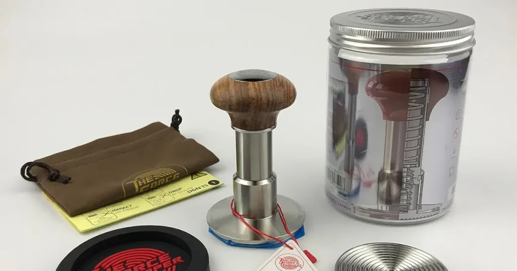 Force Tamper: What It Is and Why Home Baristas Are Switching☕ 22 Force Tamper tool on a portafilter ready for tamping espresso