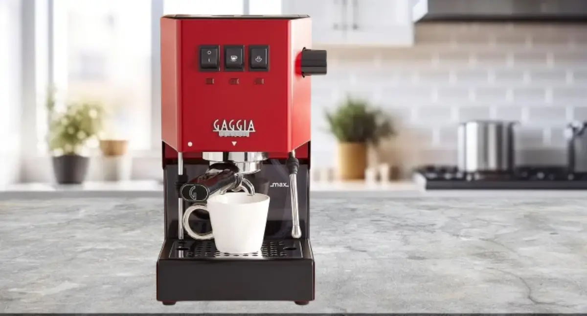 Gaggia Classic Pro Review – True Classic for Espresso Enthusiasts ☕ 2 Gaggia Classic Pro espresso machine on a kitchen counter