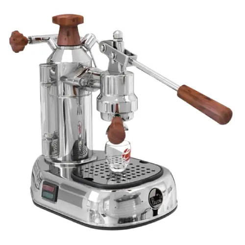 La Pavoni Europiccola EPC-8 β Classic Lever Espresso Machine La Pavoni Europiccola manual espresso machine with chrome finish and lever design