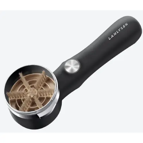 Lanlysen Electric Espresso Grouphead Cleaning Brush – Deep Clean Tool Lanlysen electric grouphead cleaning brush for espresso machines with rotating bristles.