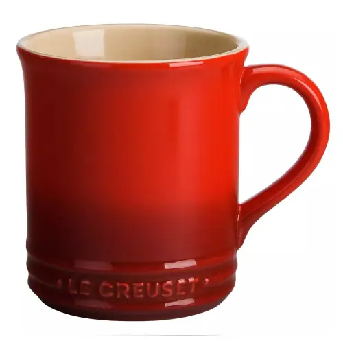 Le Creuset Vancouver Ceramic Mug Le Creuset Vancouver ceramic mug in vibrant color with ergonomic handle