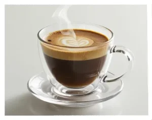 Popular Espresso Drinks Explained: A Beginner's Guide 9 An espresso macchiato with a dollop of foam in a small cup.