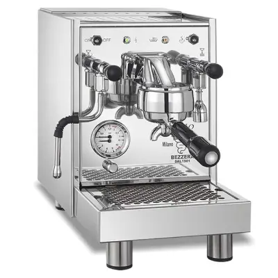 Bezzera BZ10 Espresso Machine β Compact Heat Exchanger for Home Baristas Bezzera BZ10 espresso machine with stainless steel body and steam wand