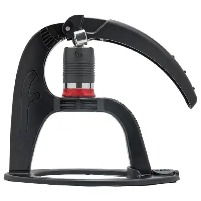 Flair Neo Flex Manual Espresso Maker – Compact & Beginner-Friendly Flair Neo Flex manual espresso machine with sleek black and red design on countertop