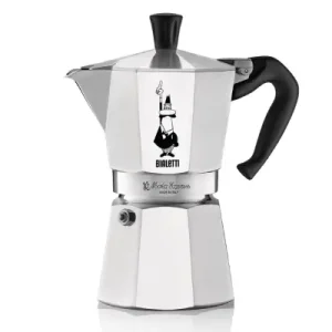 How to Make a Perfect Moka Pot Coffee at Home 3 Classic aluminum Bialetti Moka Express on a white background