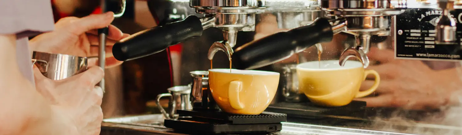 Best Prosumer Espresso Machines for Home Baristas ☕ 2 Barista making espresso with a prosumer espresso machine at home