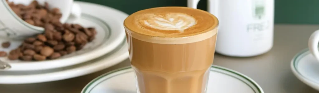 🍯 Flavored Lattes: Creative Recipes to Try at Home 102 Homemade flavored latte served on a cozy table setting