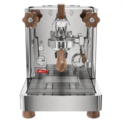 Best Prosumer Espresso Machines for Home Baristas ☕ 3 Lelit Bianca V3 dual boiler espresso machine with wooden accents