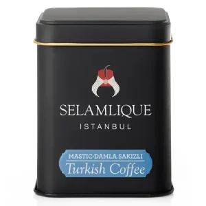 Sakız Turkish Coffee with Mastic Sakız Turkish coffee made with aromatic mastic resin, finely ground
