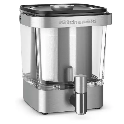 Best Coffee Makers for Cold Brew at Home π‘ 6 KitchenAid cold brew coffee maker with glass and stainless steel design and tap dispenser