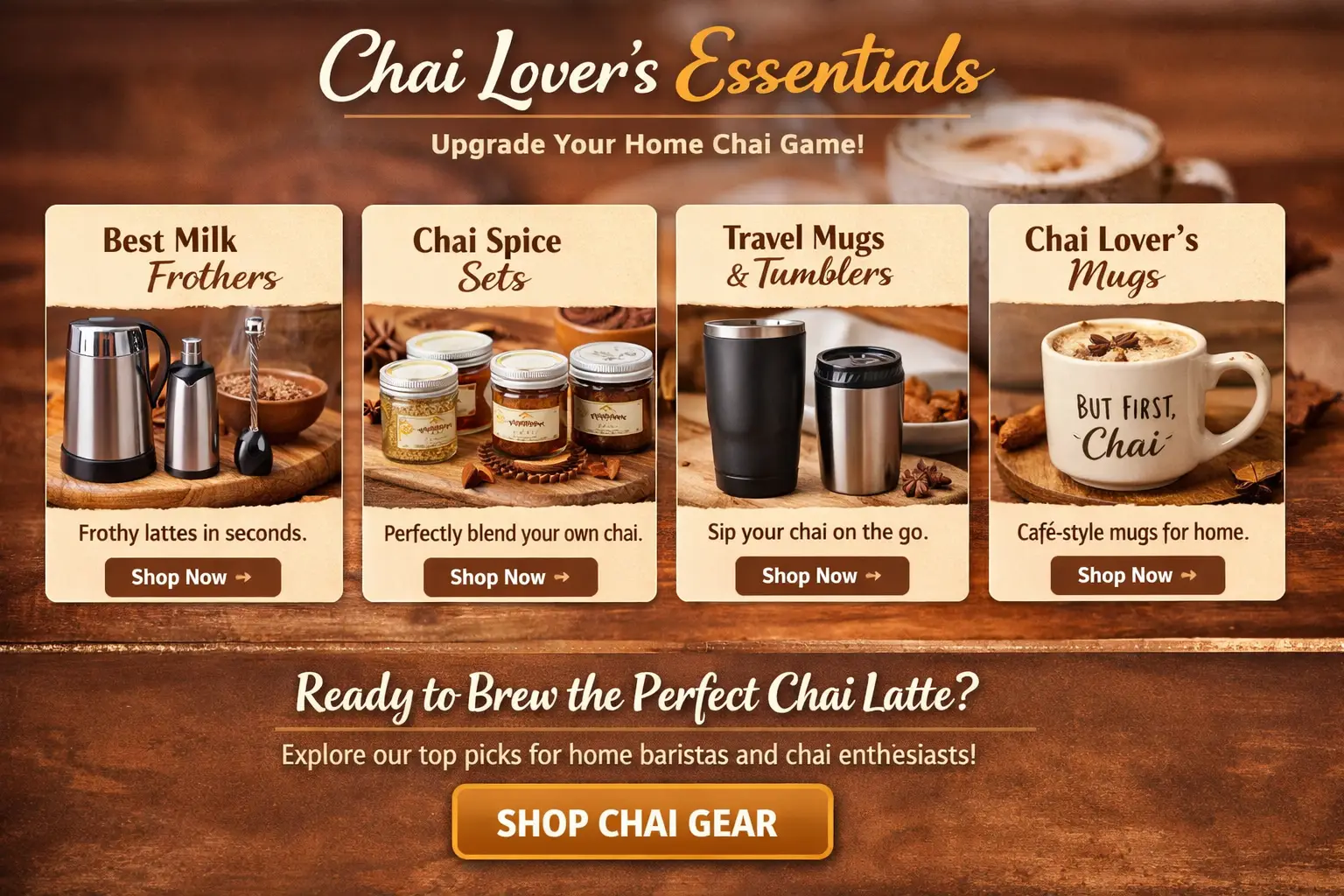 Chai Essentials Upgrade You Home Chai Game Upgrade Your Chai Game: Must-Have Gear for Home Baristas