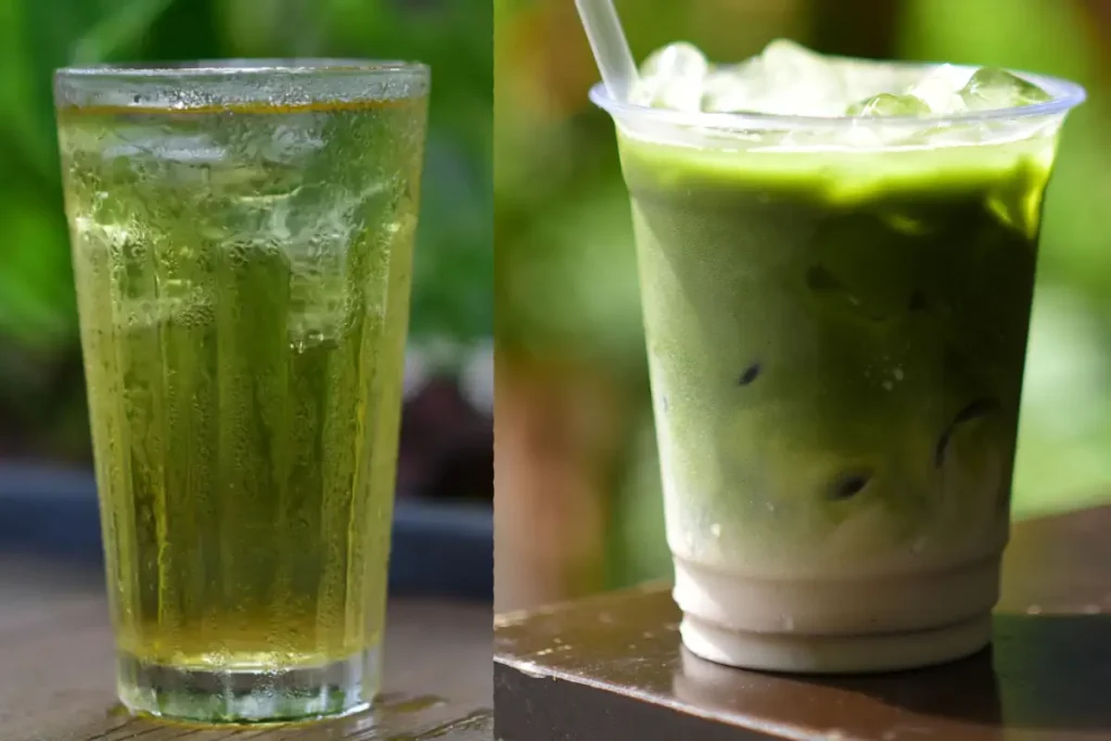 🍵 Matcha Latte vs Green Tea: What’s the Difference? (Taste, Caffeine + Health Explained) 3 Matcha Latte Vs Green Tea. SIde by side you can spot the differences