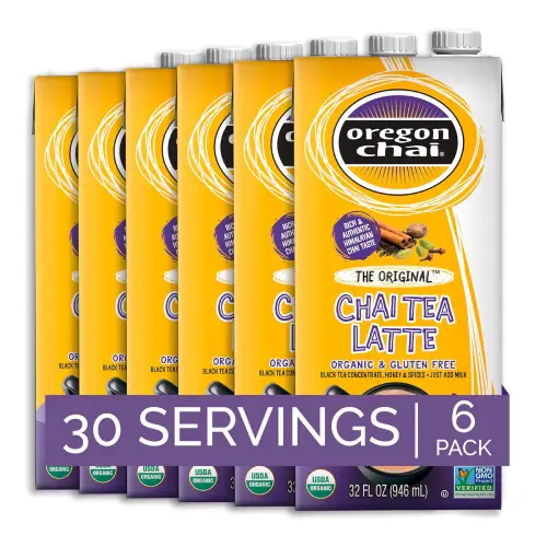Oregon Chai Original Chai Tea Latte Concentrate Oregon Chai Original chai tea latte concentrate carton for making chai at home