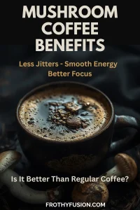 Mushroom Coffee Benefits – Smooth Energy & Better Focus Is mushroom coffee worth it and the benefits including smooth energy better focus and fewer caffeine jitters