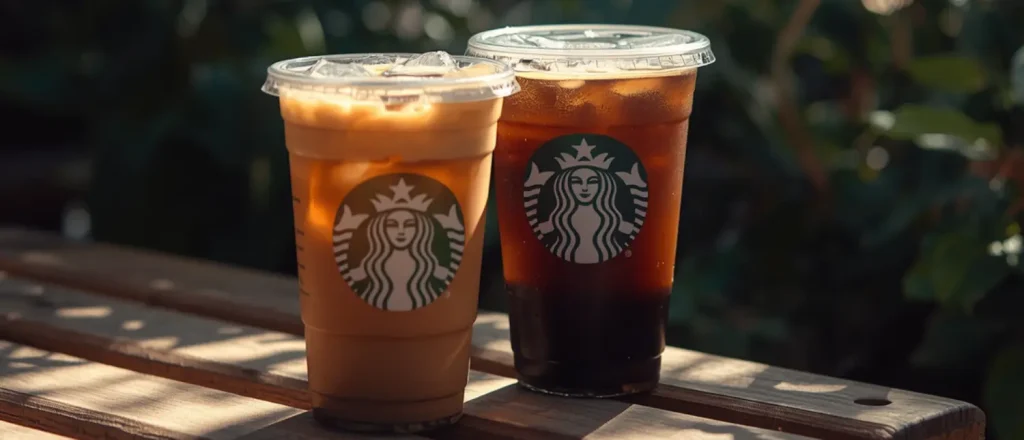Iced Coffee vs Cold Brew: What’s the Real Difference? 12 Iced coffee and cold brew side by side on a wooden table showing the differences between the two popular cold coffee drinks.