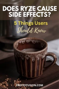 Ryze Side Effects: What You Need to Know (2026) 7 Infographic showing common Ryze side effects and important things users should know before trying mushroom coffee.