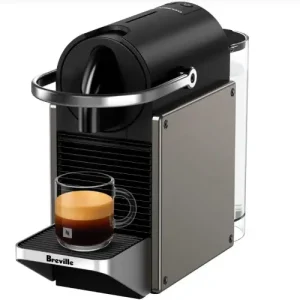 Nespresso Pixie Original Espresso Machine Review The Nespresso Pixie is a compact OriginalLine capsule espresso machine designed for fast, consistent espresso at home. Its sleek aluminum design, quick heat-up time, and simple one-touch operation make it an excellent choice for beginners and espresso lovers with limited counter space.