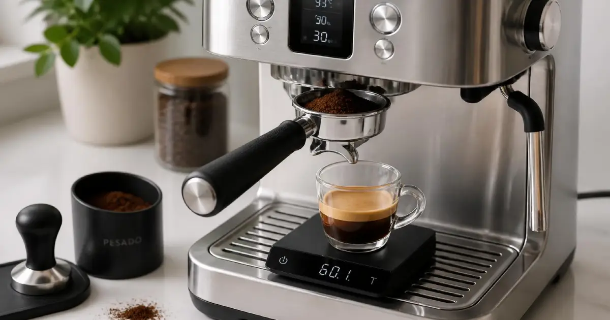 How to Make a Double Espresso: Step-by-Step Guide 2 How to make a double espresso with an espresso machine and freshly brewed shot
